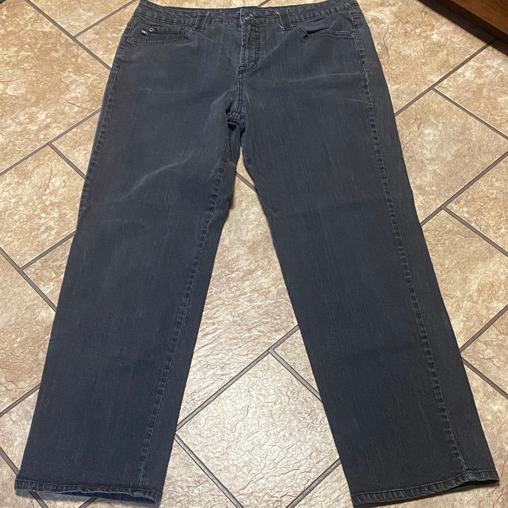 Bandolinoblu Women’s Size 16 Charcoal Straight Jeans